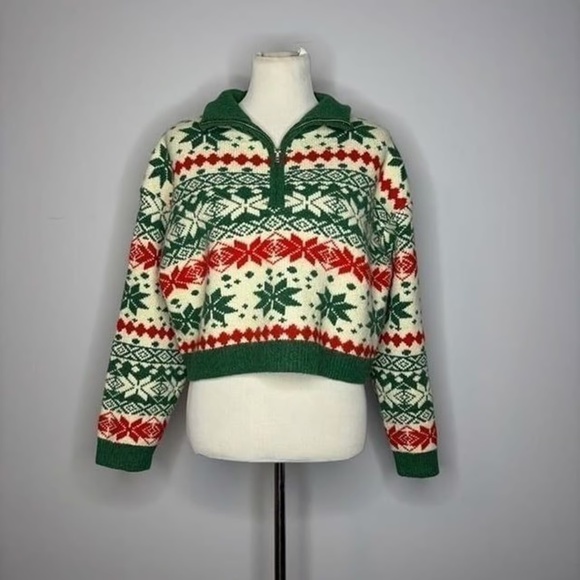 ASOS- Christmas Quarter Zip - Picture 1 of 6